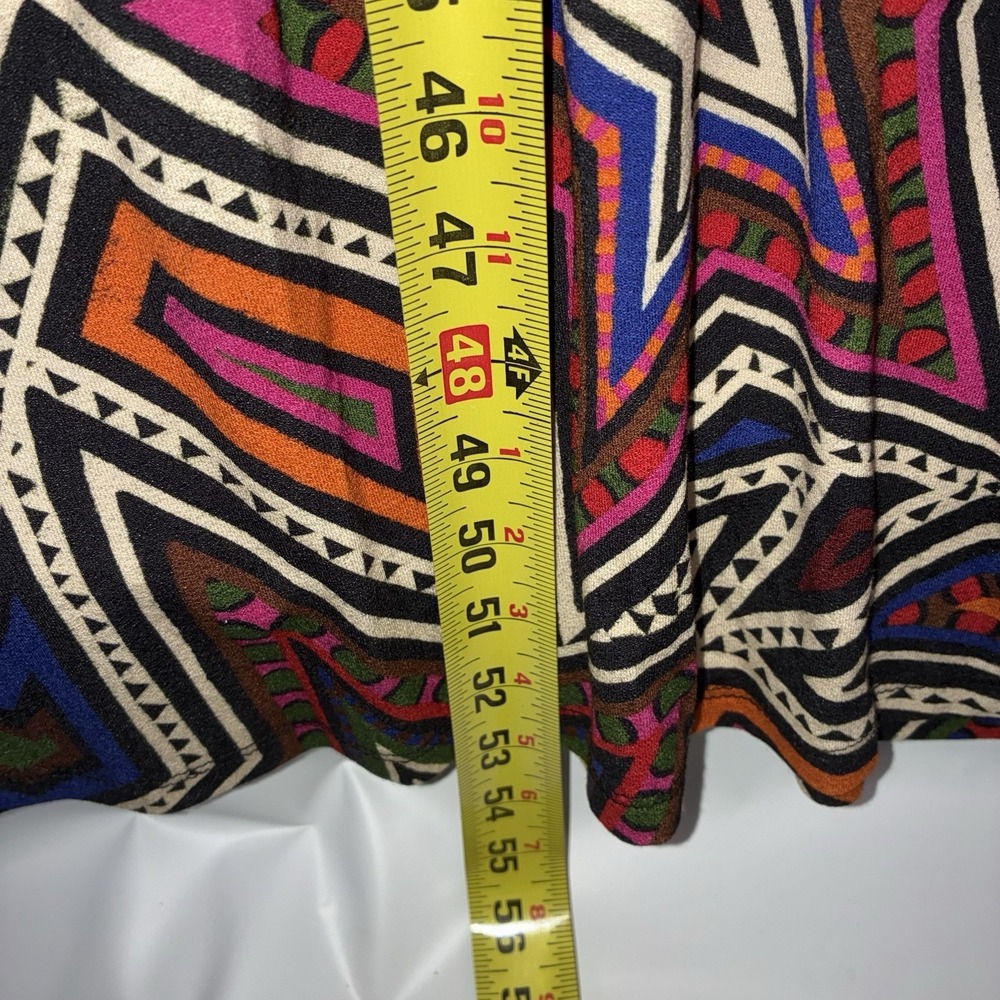 Farm Rio Mystic Trip Jersey Dress Multicolor Star Print Long Sleeve Maxi NWT XL - Picture 7 of 8